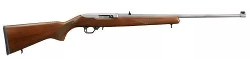 10/22 22LR Stainless Steel/Wood 22-Inch Rifle