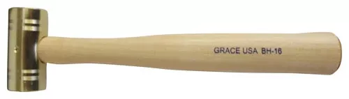 16 oz Brass Hammer by GRACE USA