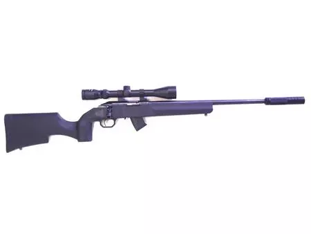 22 Howa M1100 Blued Synthetic with Scope