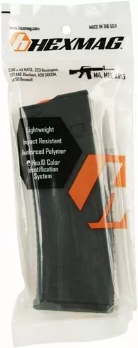 30-Round Black Polymer Hexmag Magazine for AR-15 5.56x45 Series 2