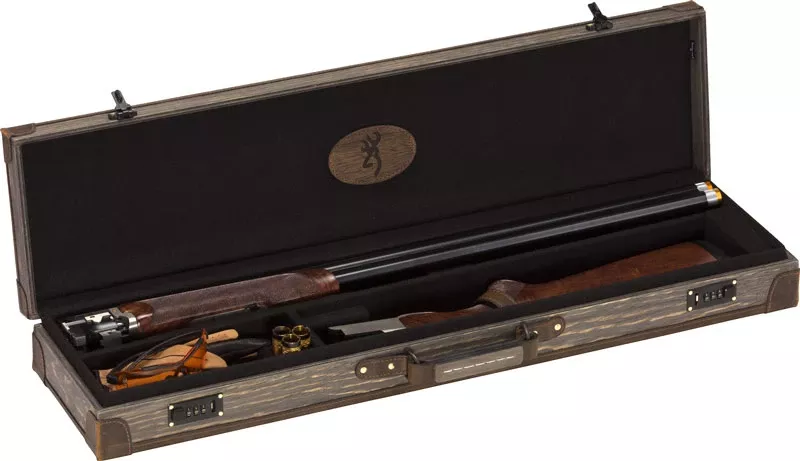 32" Dark Madera Wood Grain Browning Luggage Case for O/U & BT