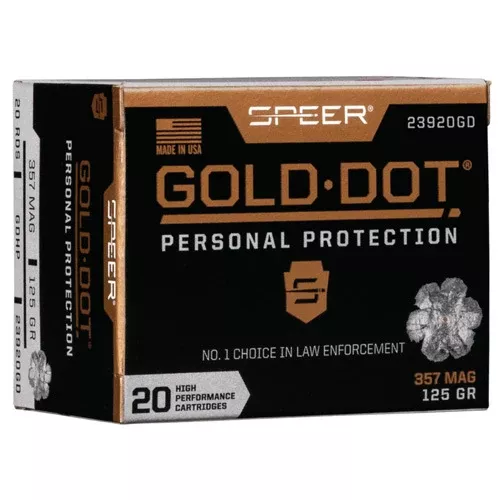 357 Magnum 20 Rounds Ammunition Speer 125 Grain Hollow Point