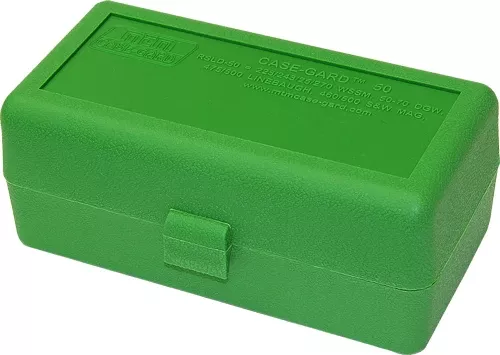 50-Round Flip-Top Green MTM Ammo Box for WSSM & 500SW