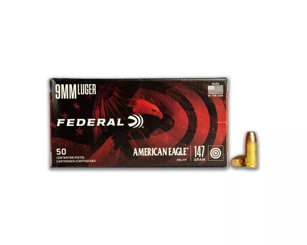 9MM 147GR American Eagle FMJ (AE9FP)