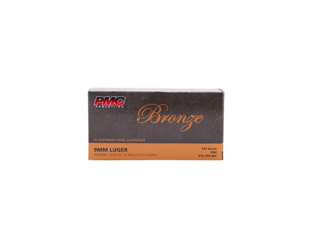 9MM 147GR PMC BRONZE FMJ (9H)