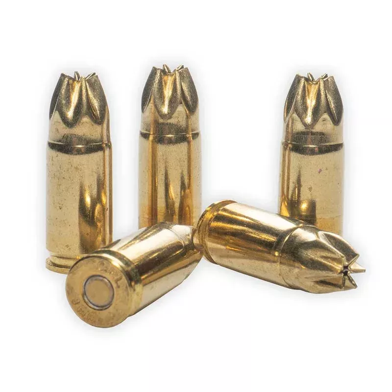9mm Auto (9x19mm Parabellum) Brass Blank Ammunition | 50 Rounds