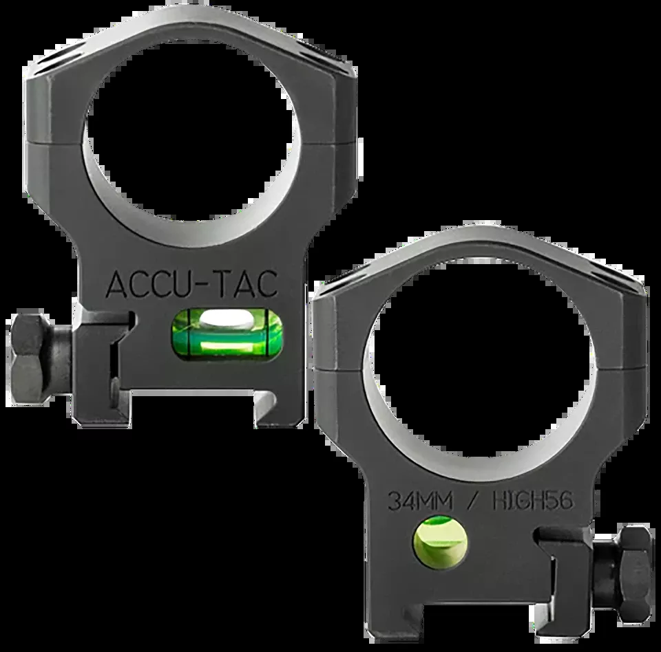 Accu-Tac HSR340 34mm Flat Black Scope Rings