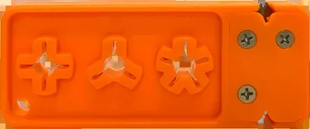 AccuSharp 013C Broadhead Sharpener & Wrench - Orange Tungsten Carbide Tool