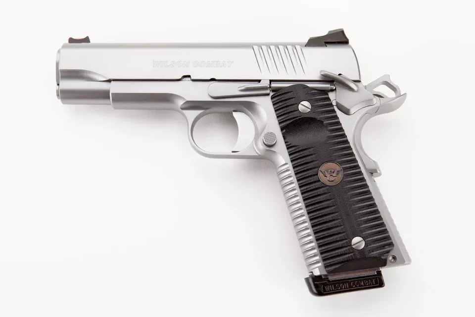 "ACP 45ACP 4.25" 8+1 Stainless Steel Ambidextrous"