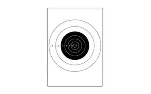 Action Target 25 Yard Slow Fire Bulls-Eye Heavy Tagboard Paper 10.5"x 12" 100 Pack B-16-100