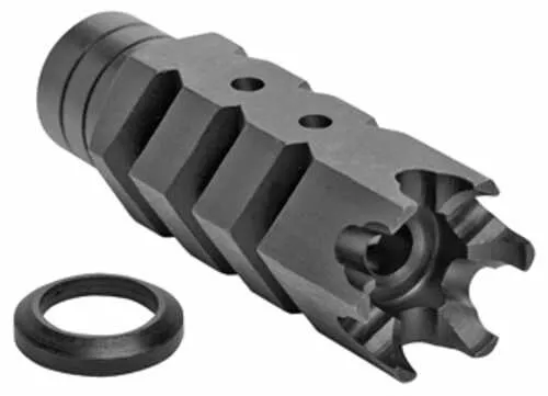 Advanced TechFALSElogy .308 Shark Muzzle Brake w/Crush Washer 5/8X24 Black A.5.10.2553