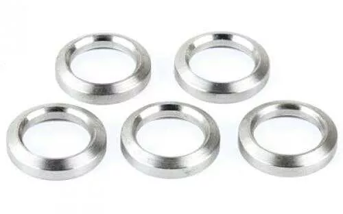 Advanced TechFALSElogy AR-15 Crush Washer 5 Pack Fits Over 1/2"-28 Threads Stainless Steel Finish A.5.10.2254