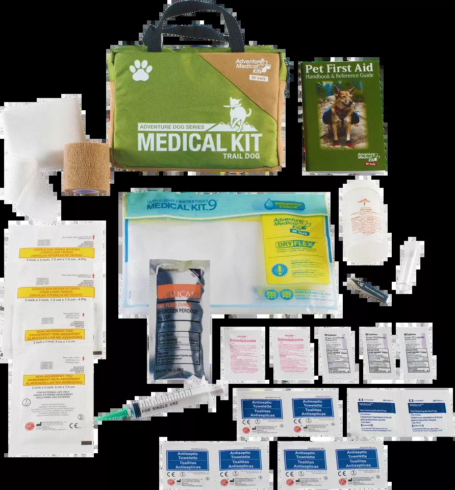 Adventure Medical Kits Trail Dog First Aid Kit for Injuries - Green