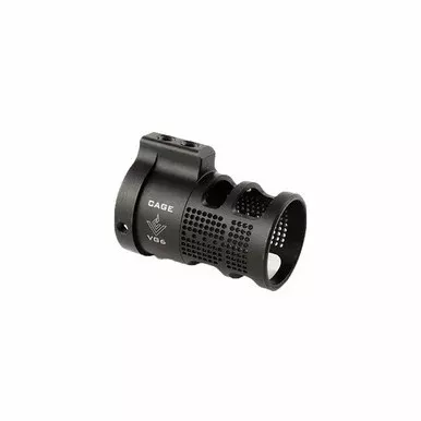 Aero Precision CAGE Device for Gamma 556, Epsilon 556, and Epsilon AK Muzzle Devices Stainless Steel Black Nitride