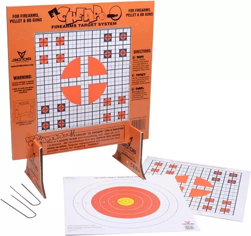Affordable 30-06 Outdoor Paper Target with Stand - 40 Count