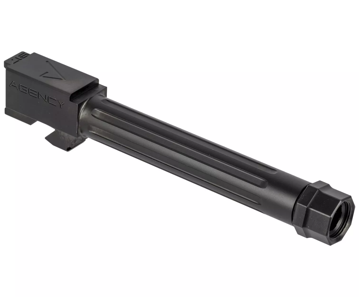 Agency Arms Glock 17 Mid Line Fluted Threaded Barrel 1 /2X28 Black DLC
