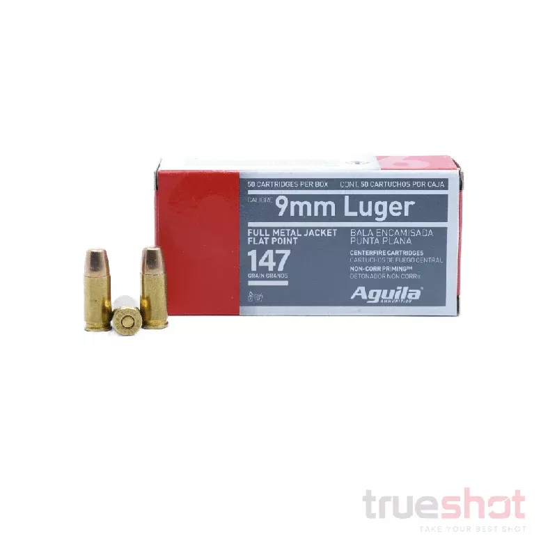 Aguila – 9mm – 147 Grain – FMJFP – Subsonic