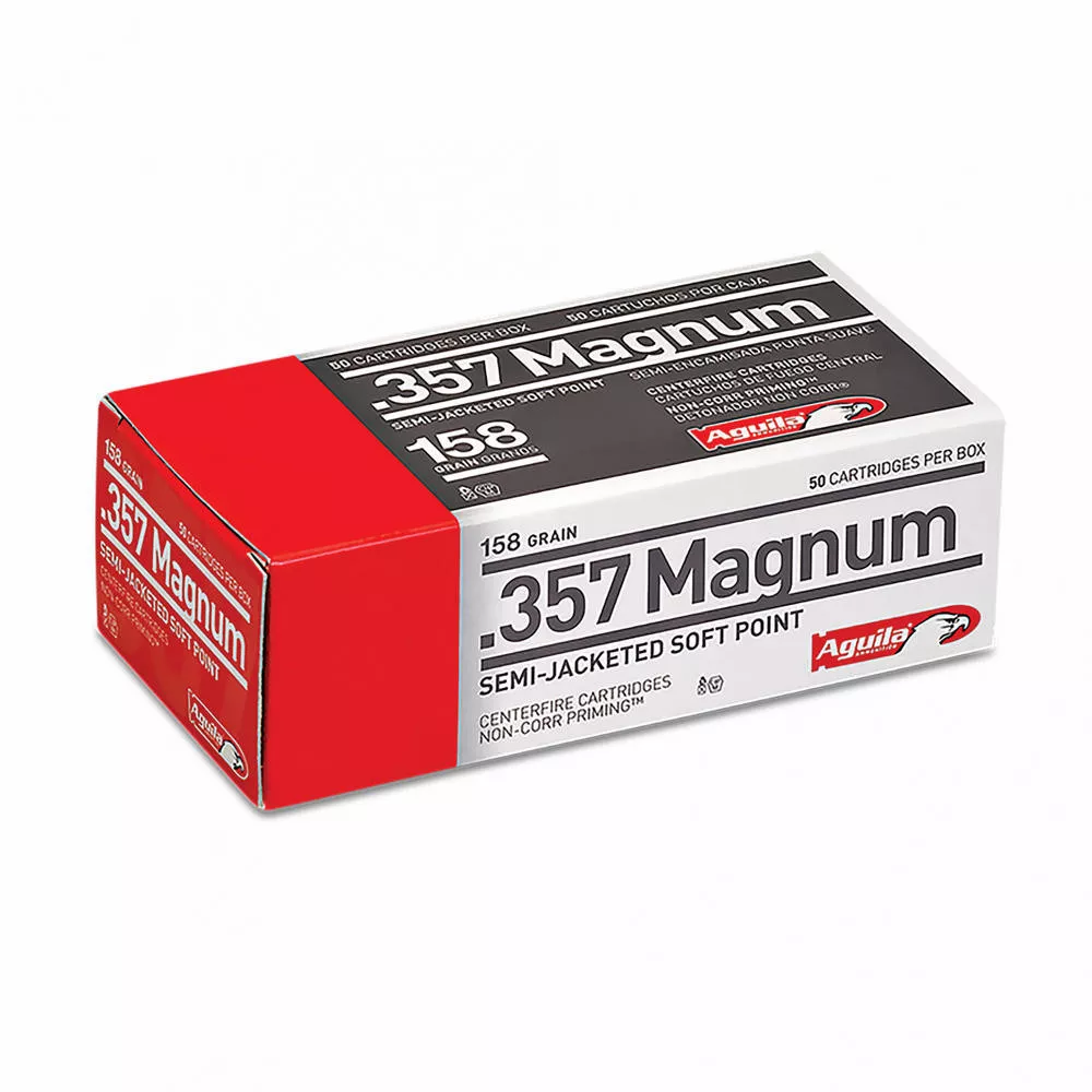 Aguila Ammunition 357Mag 158 Grain Semi Jacketed Soft Point 50 /1000