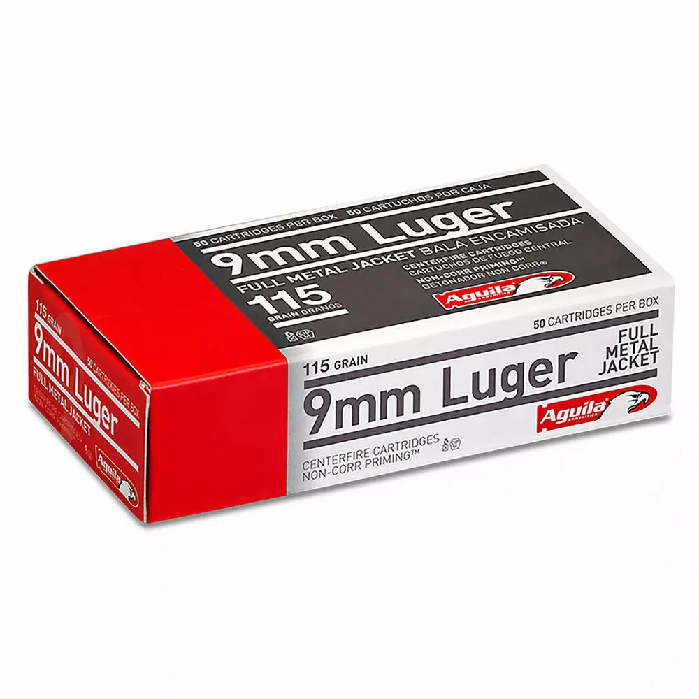 Aguila Ammunition 9mm 115 Grain Full Metal Jacket 50 /1000