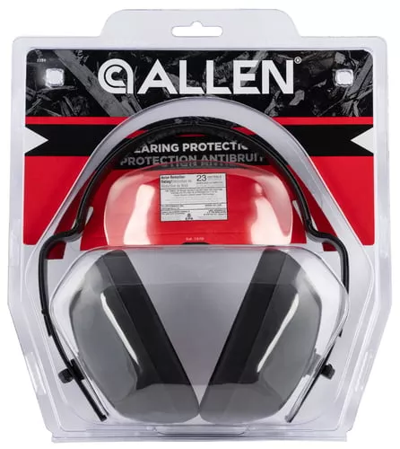 Allen 2284 Standard Muff Foam 23 dB Over the Head Black Adult