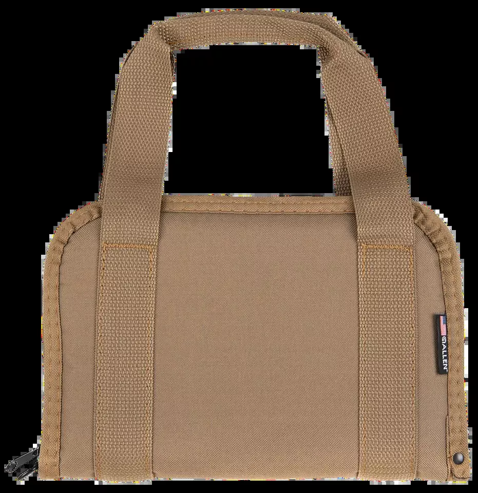 Allen 3642 Pistol Tote - Lockable Handgun Case, Flat Dark Earth, 11.5"