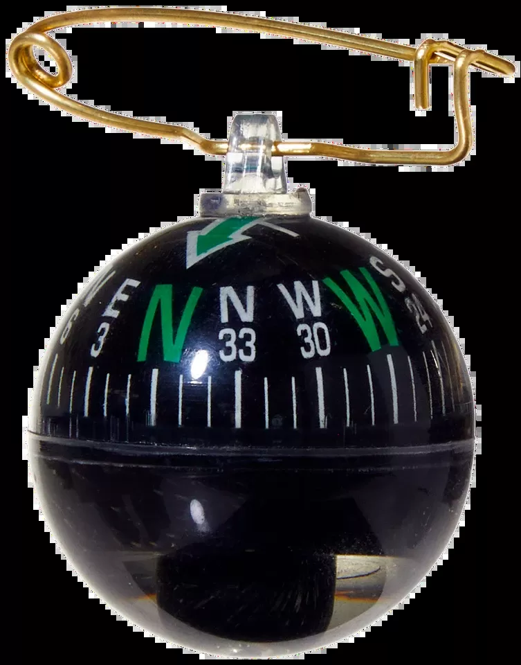 Allen 484 Compass with Black Pin, 1.50" Long, Includes Safety Pin