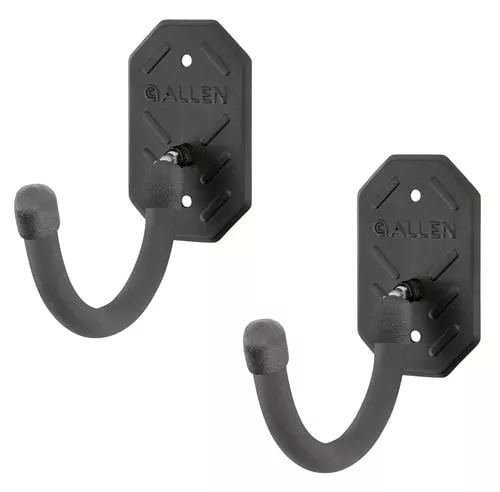 Allen 5652 Defender Hooks Black Steel Screw On 3.50" Long 2 pk