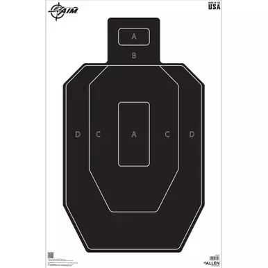 Allen EZ-Aim IPSC Silhouette Target 23″ x 35″ 50PK