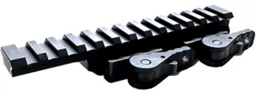American Defense Mfg. Ad-1700 Quick Detach Riser Mount Fits Picatinny AFALSEdized Finish Black Ad-1700-xlr-std