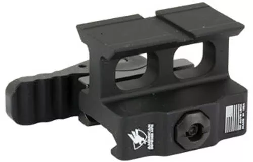 American Defense Mfg. Ad-509t Optic Mount Co-witness Height AFALSEdized Finish Black Quick Release Fits Holosun 509t Footpr