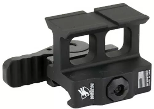 American Defense Mfg. Ad-509t Optic Mount Lower 1/3 Height AFALSEdized Finish Black Quick Release Fits Holosun 509t Footpri