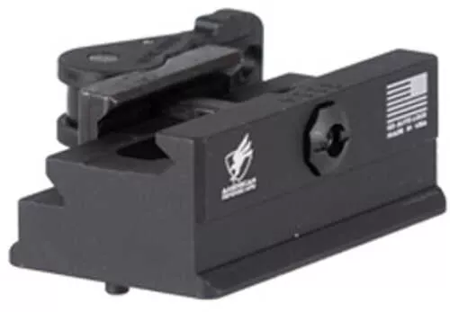 American Defense Mfg. Arca To Picatinny Mount Fits Tripod Heads With Arca Swiss AFALSEdized Finish Black Ad-arca-tp-tac