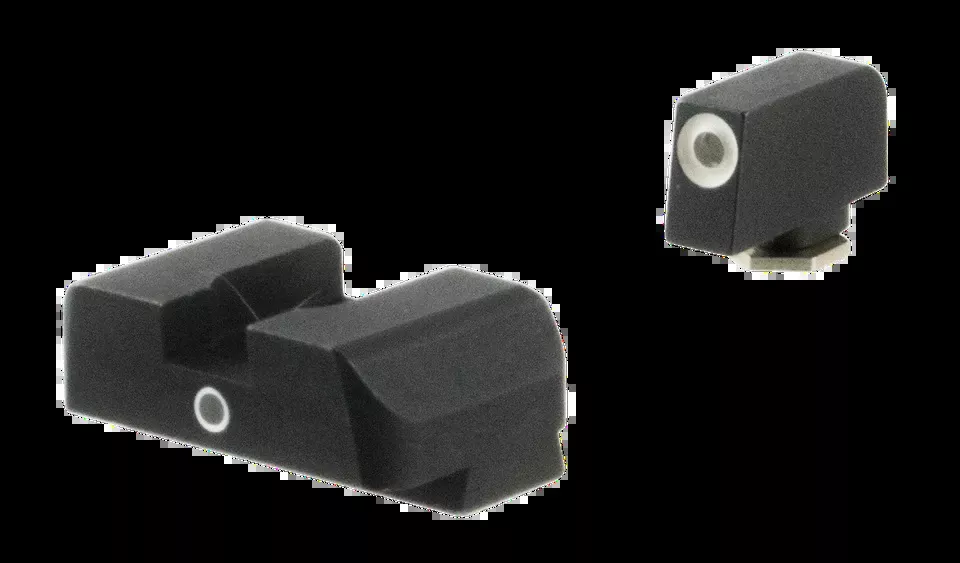 AmeriGlo GL5101 i-Dot Sight Set for Glock - Green Tritium Sights with White Outline Front