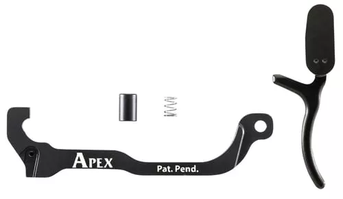 Apex Tactical 112032 Forward Set Sear & Trigger Kit Black Curved Trigger Drop-In Fits Sig P320