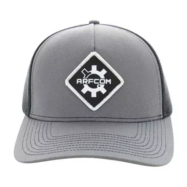 Ar15.Com Charcoal Snapback Hat with Black Mesh and Diamond Patch