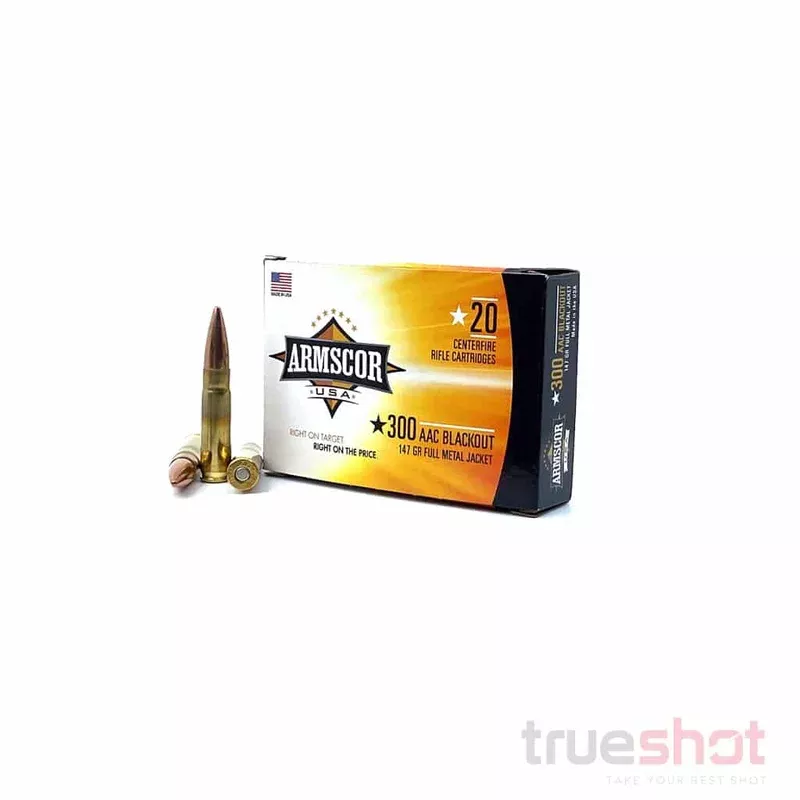 Armscor – 300 Blackout – 147 Grain – FMJ – Bulk Pack