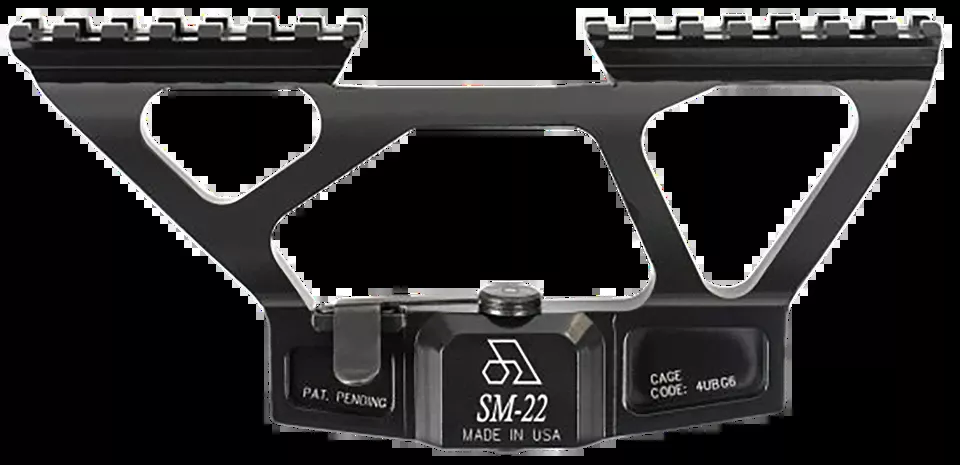 Arsenal SM22 AK Scope Mount for SAM7K Series - Black Anodized, 0 MOA