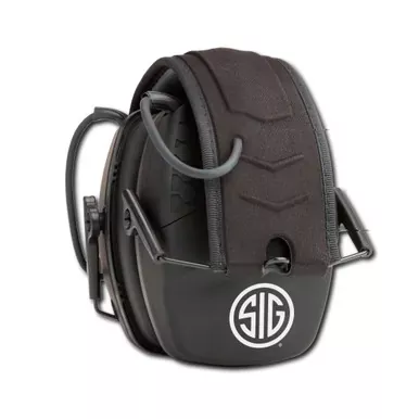 AXIL SIG TRACKR Blu | Bluetooth Tactical Earmuff | Matte Finish | Black | 2 AAA Batteries Included | TRACKRBT-BS