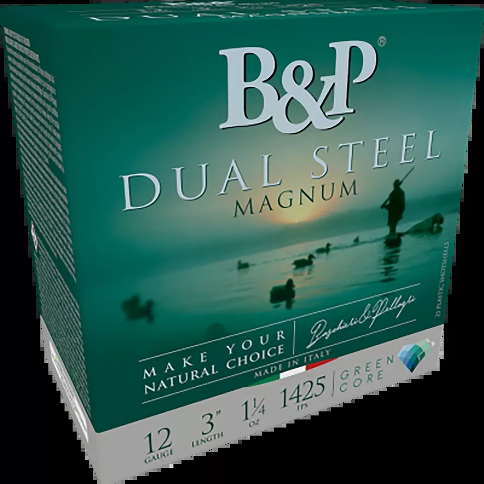 B&P Ammunition 12 Gauge Dual Steel 3" 1 1/4oz 2/3 Shot - 10RD 10BX/CS