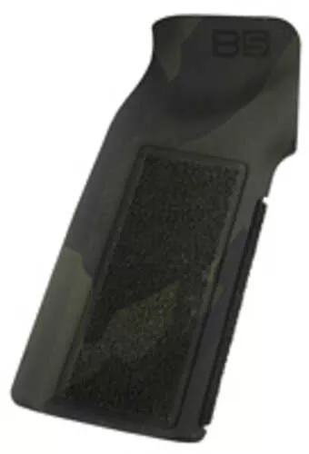 B5 Systems PGR1473 Type 22 P-Grip Black Multi-Cam Aggressive Textured Polymer, Increased Vertical Grip Angle With FALSE Bac