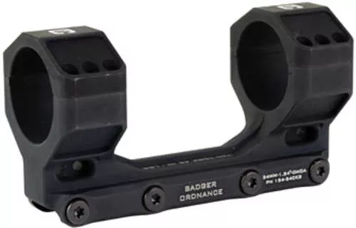 Badger Ordnance Condition One Max Mount 34mm 1.54" Height Fits Picatinny AFALSEdized Finish Black 154-340kb