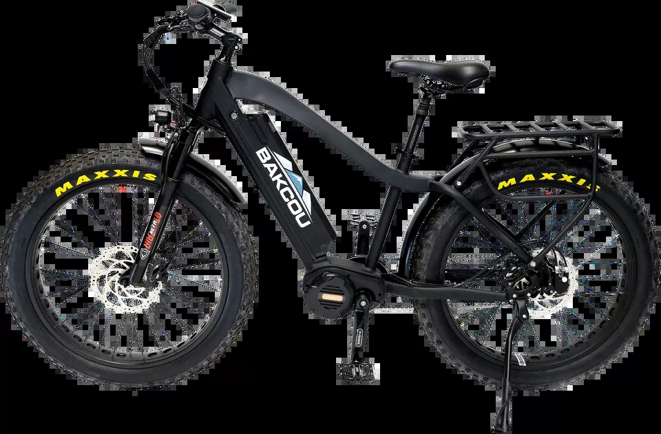 Bakcou Mule Jager E-Bike: Matte Black 18" Frame, Rohloff E-14 Hub, Bafang M620 Motor, 35+ mph