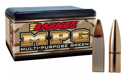 Barnes Bullets 30195 MPG223Rem 55gr Multi Purpose Green 100/Box
