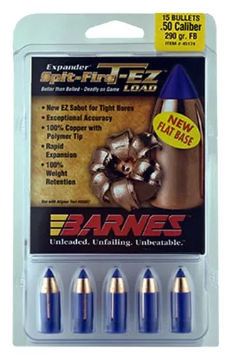 Barnes Bullets 30587 Spit-Fire T-EZ Muzzleloader 50 Spit-Fire T-EZ FB 250gr 15rd/Box