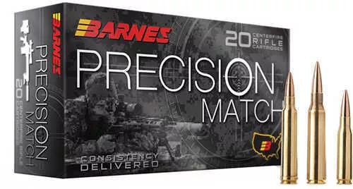 Barnes Precision Match 6.5 PRC 145 Grain - 20 Rounds of Match-Grade Accuracy