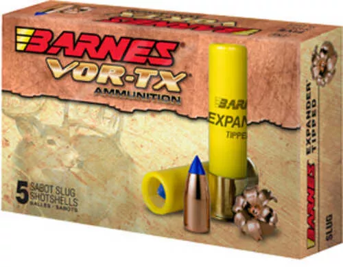 Barnes VOR-TX 20 Gauge 3" 250 Grain Slug Shotshell 5 Round Box 20739