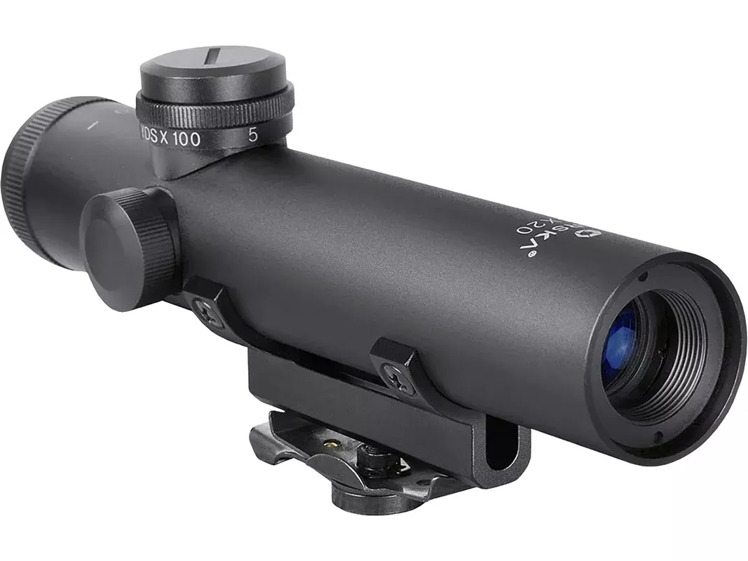 Barska Electro Sight Rifle Scope 1″ Tube 4x 20mm Mil Dot Reticle Matte Black
