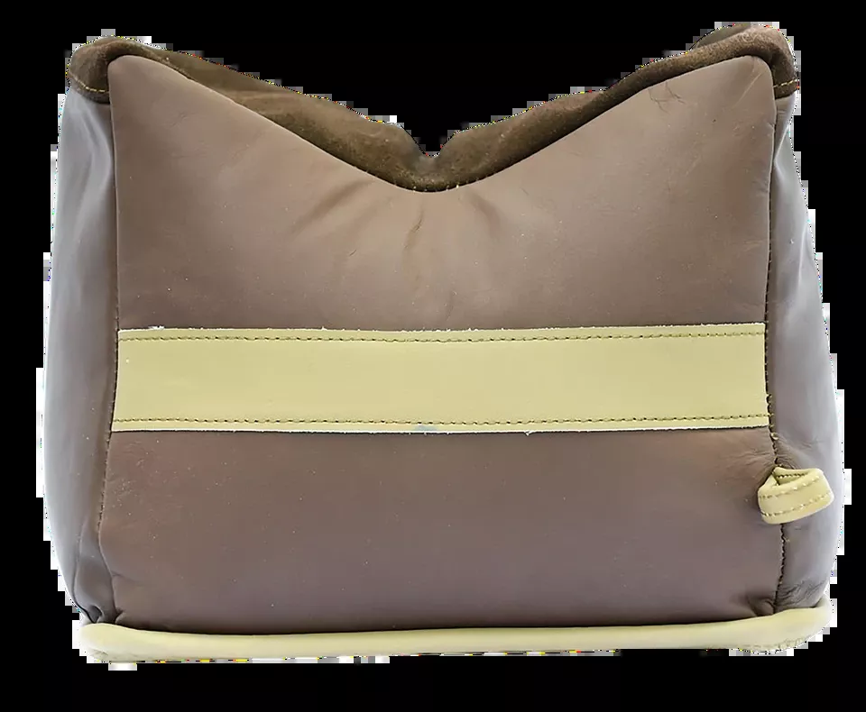 BenchMaster BMALBBKE Large Brown Leather Front Bench Bag 24 oz