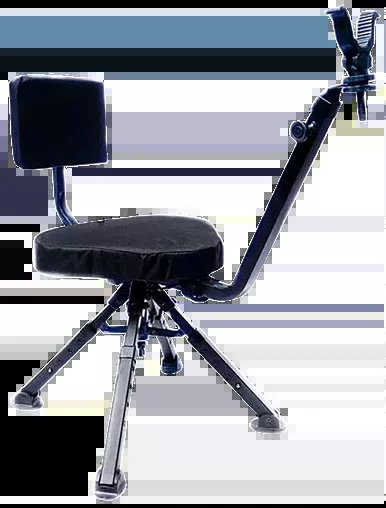 BenchMaster Four Leg Ground Blind Shooting Chair Rest