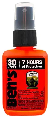 Bens 00067190 30Odorless Scent Spray Repels Ticks & Biting Insects 1.25 oz Effective Up to 8 hrs